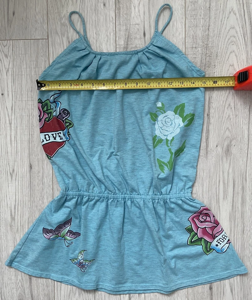 Flowers By Zoe Girl’s Love 绿松石蓝色细肩带束腰上衣 M 码? — 第 4/4 张图片