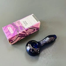 GRAV® 4" Classic Spoon Glass Hand Pipe Bowl Pipe -- Blue / US Seller