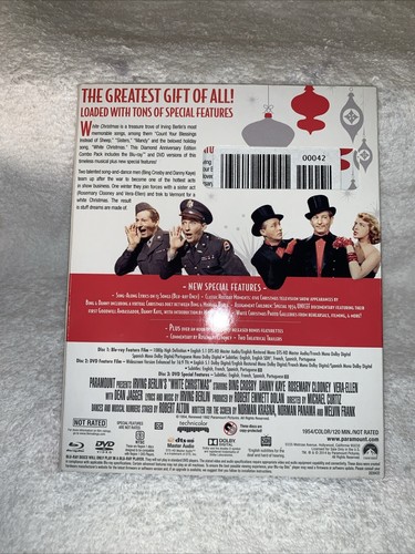 WHITE CHRISTMAS Diamond Anniversary Holiday Movie Blu-Ray + DVD + Bonus Sealed - Picture 9 of 10