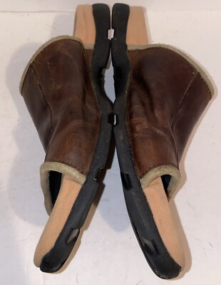 Teva Men Slide Sandals Brown Leather Slip-on Size 10 Medium  display picture 3