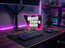 GTA 6 Lightbox Sign | Multicolor USB Gaming Lamp, Grand Theft Auto Decor