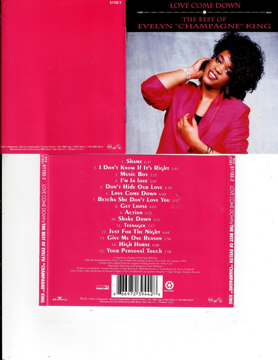 EVELYN CHAMPAGNE KING - LOVE COME DOWN: BEST OF (CD 1993) *15