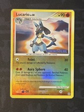 Lucario STAMPED RHolo 6/130 HP Pokémon Diamond & Pearl Series