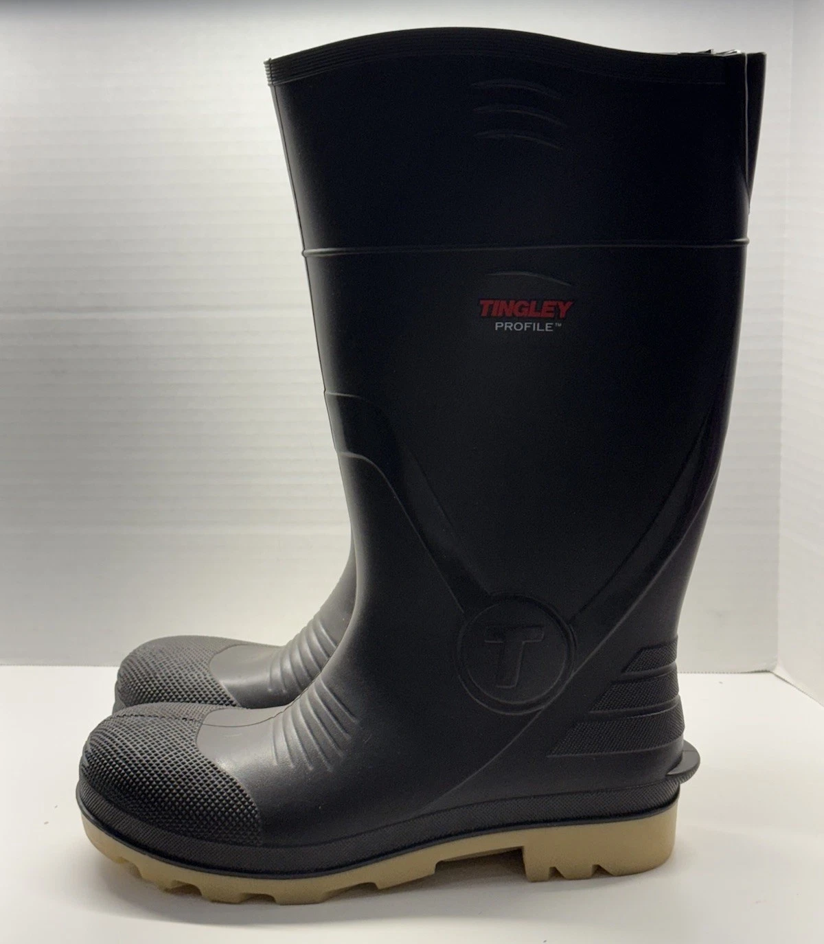Tingley Profile Comp Toe Knee Boot Men’s Sz 8 /Women’s Sz 10 Brown Rubber