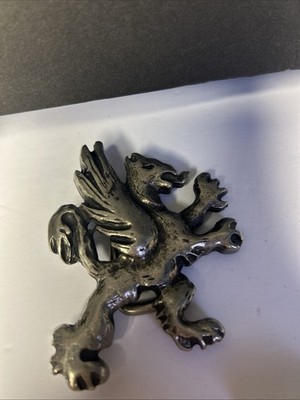 1980S GRIFFON SILVER BELT  BUCKLE