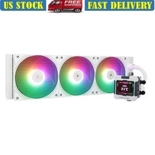 360mm AIO Water Cooling CPU Cooler ARGB LCD Fan PWM High Efficiency Low Noise US