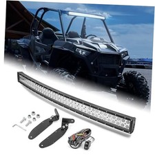 42" 240W Roof LED Curved Light Bar Kit with Plug  Play Wiring Harness and