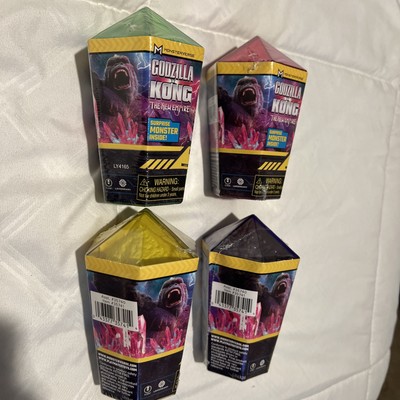 Godzilla X Kong The New Empire Hollow Earth Crystals Surprise Monster Set Of 4