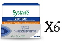 Systane Ointment Lubricating Eye Ointment For Dry Eyes 3.5 g Nighttime Relief x6