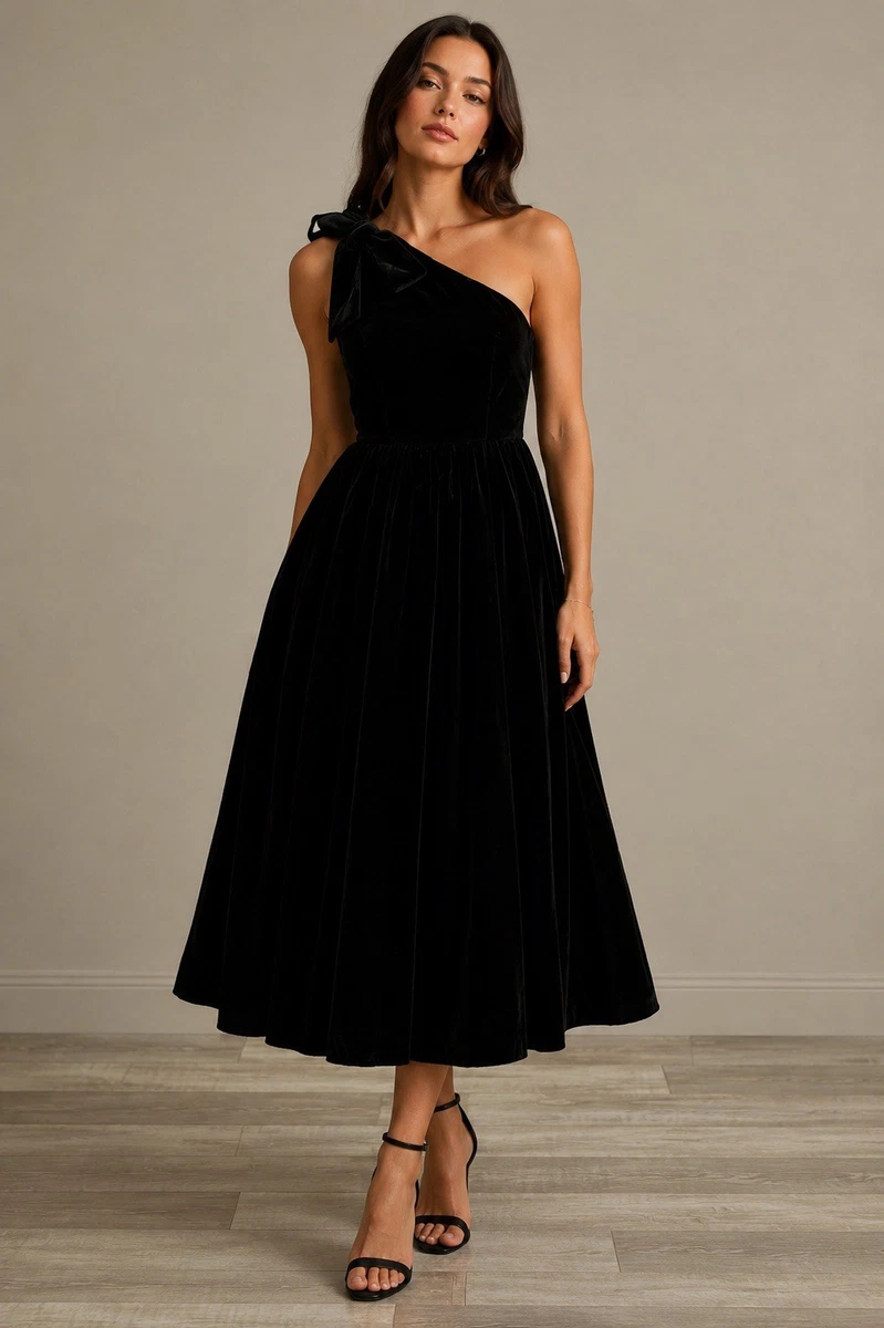 old fashioned in the way one dresses Women's Unique Vintage One Shoulder Vintage Dresses for
