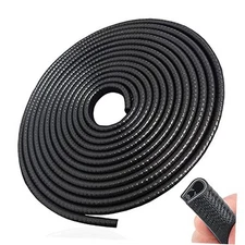 (4M) Door Edge Guard Car Door Protector Edge Guards Rubber Auto Door 13Ft Black
