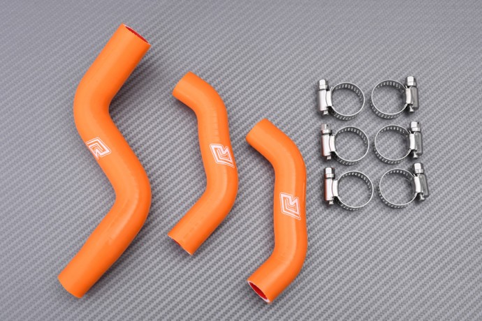 Durite de Radiateur Silicone Orange de Qualité Supérieure pour KTM XCF 450