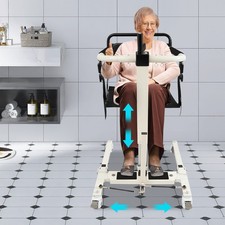 265 lbs Patient Lift Transfer Chair Portable Patient Lift Wheelchair for Elderly
