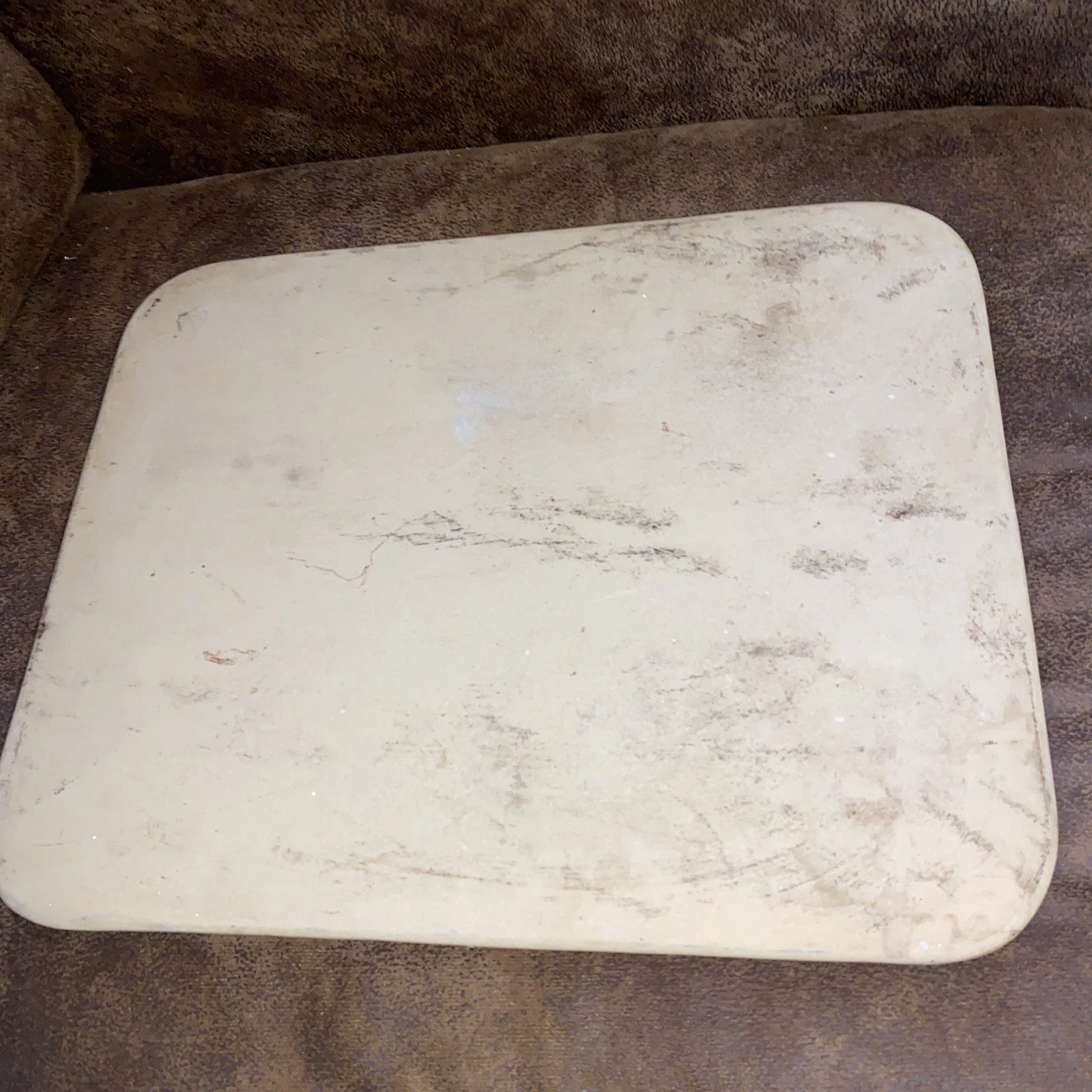 Pampered Chef Stoneware Cookie Sheet Baking Pizza Stone Pan Rectangle 15” X 12”