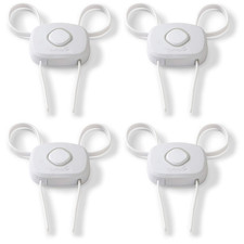 Safety 1St Outsmart Flex Lock, White, 4 Pack