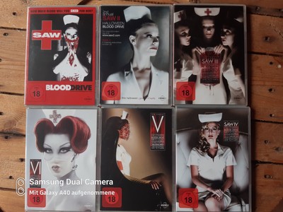 SAW I-VI Blood Drive Edition 6 DVDs Saw 1-6 Special Edition DVD Box 