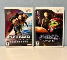 Metroid Prime 3 Corruption And Metroid Other M (Nintendo Wii) Complete In Box!!!