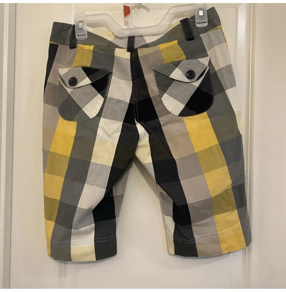 Lija Golf Shorts, plaid with pockets, summertime resort vacation size 6 - Image 2 of 4