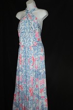 NEW NWT Lilly Pulitzer XL Montecito Halter Maxi Dress