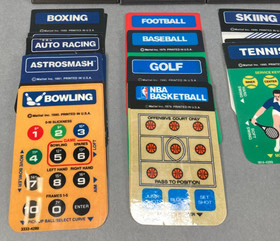 Lot of 19x Intellivision Video Game Cartridges w/ Overlays (Working)