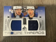 2025-26 SP Game Used Hockey Troupe Threads Kyrou Robert Thomas Blues /199 🔥🔥