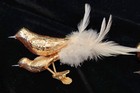 8 Rare Double Antique 4 Mercury Glass Bird & Feather Clip Christmas Ornaments! — photo 3