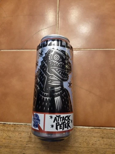 Pabst Ble Ribbon 2025 Godzilla 16oz Beer Can