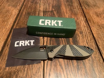 CRKT Heron Folding Knife 2.9'' 8CR14Mov SS Blade G10 & Carbon Fiber Handle 3.8 OZ