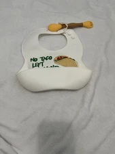 Baby Bib With Spoon Fork