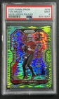 TOM BRADY PSA 9 2020 PANINI PRIZM #255 NEON GREEN PULSAR BUCCANEERS 5057