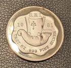 A Vintage 1981 New Orleans Mint S.E.I. One Troy OZ .999 Silver  Round - Coin 8