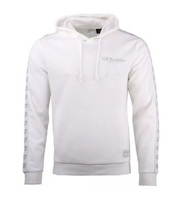 LOTTO ATHLETICA PULLOVER HOODIE MENS WHITE  LARGE CASUAL PRE-OWNED 