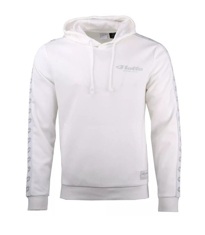 LOTTO ATHLETICA PULLOVER HOODIE MENS WHITE  LARGE CASUAL PRE-OWNED 