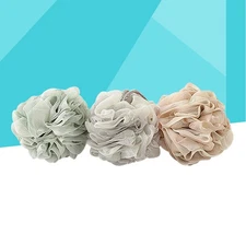 3pcs Bath Balls Large Shower Scrubber Mesh Sponge Puff for Bathing Accessories
