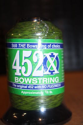 BCY 452X Bowstring Material 1/8lb Green/Black  Green Speckled