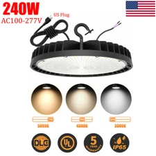 240W UFO LED Light Warehouse Industrial Shop High Bay Lighting 3/4/5000K IP65