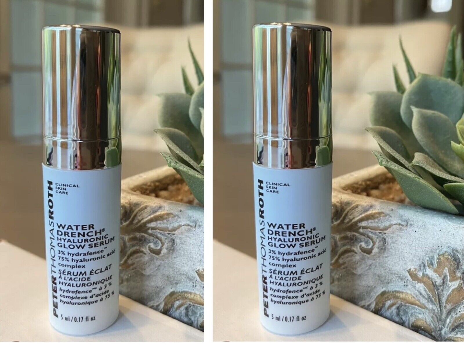 Double the Glow: 2-Pack PTR Hyaluronic Serum Minis 5mL Each  