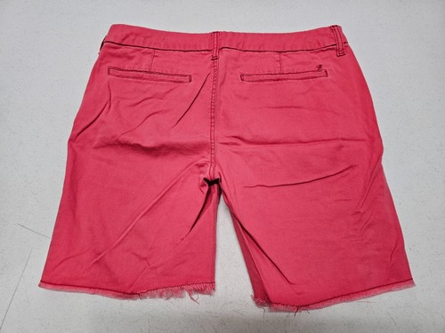 American Eagle Boyfriend Damengröße 10 (34 x 7,5) rosa abgeschnittene Shorts ausgefranste Beine - Bild 6 von 8