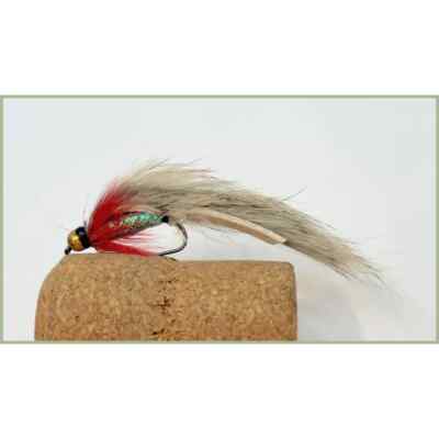 3 Pack BARBLESS Goldhead Natural Zonkers,  Choice of Size, Best Trout Flies