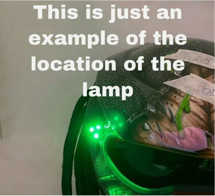 CASCO DE MOTO PREDATOR PERSONALIZADO ROJO FUEGO (CERTIFICADO DOT & ECE) Foto 3 de 4