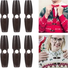 20pcs Wooden Coat Horn Buttons Big Hole Wood Toggle Buttons Wooden Vintage Coat