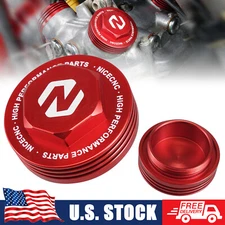 For Honda XR650L 1993-2025 NICECNC Billet Tappet Valve Cap Adjustment Cover Red