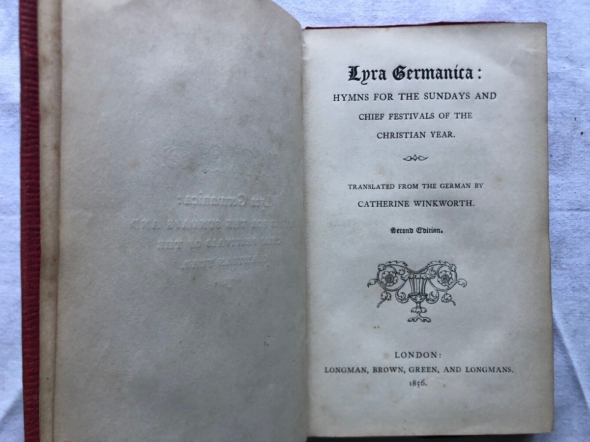 Raro antico Libro Lyra Germanica 1856