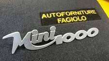 SCRITTA "MINI 1000" LOGO FREGIO IN METALLO BADGE STEMMA INNOCENTI MINI 1000