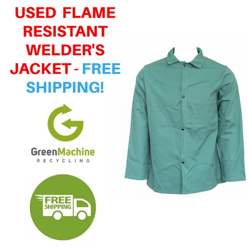 Used Flame Resistant FR Welder's Jacket Cintas, RedKap, Unifirst, Bulwark etc - product listing photo