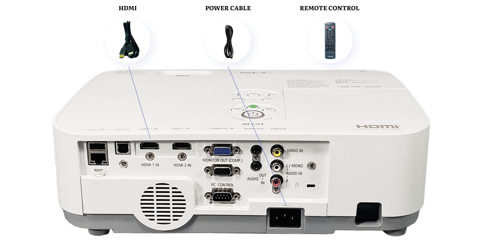 Top-Rated NEC Reliability 3LCD Projector ECO Mode 3300 Lumens 2160p w/Bundle 🎬