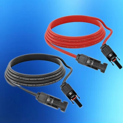 Solarkabel Solarpanel Solarmodul Verlängerungskabel PV Kabel 4mm² 6mm² 1M-10M