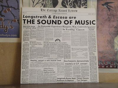 LONGSTRETH & ESCOSA, THE SOUND OF MUSIC - AUTOGRAPHED LP 101643