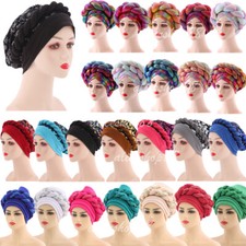 Muslim Women Fashion Bonnet Hijab Hat Head Wrap Hair Loss Turban Cover Chemo Cap