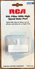 RCA DSL Phone Line Filter/Splitter w/ High Speed Data Port TP7415D - New in pack